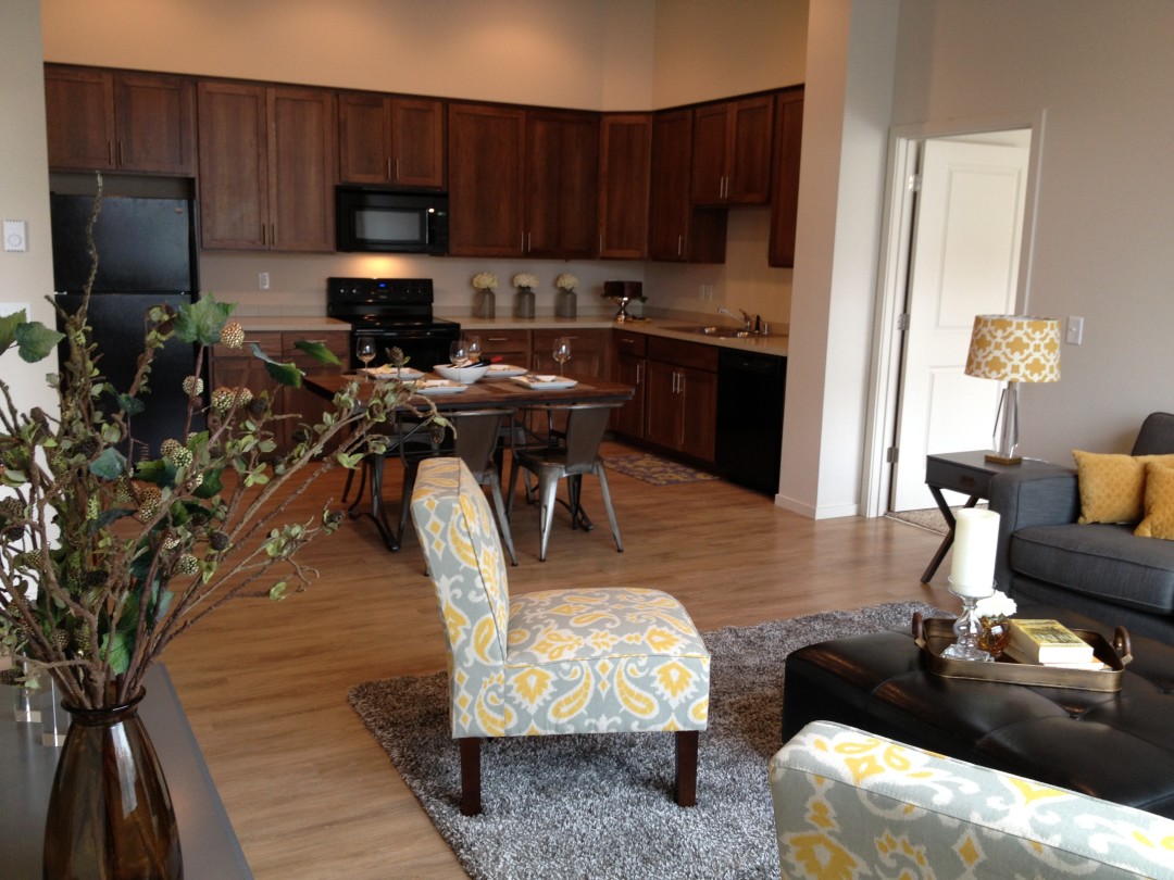 Highline - Kitchen - Living Room 1 - Kendall Yards